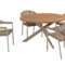4SO Prado ronde tuintafel in teak met alu onderstel - 2